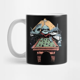 The Pool Sharks // Funny Parody Painting Mug